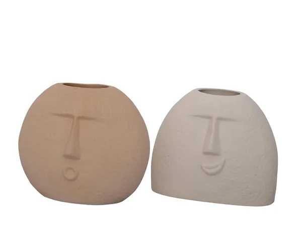 Ceramic_Face_Flower_Vase_Set_of_2pcs,_The_Blowing_Kiss_Face_Vases_6_inches_Home_Decor_Items_for_Living_Room_(Beidge_White_Raw_Finish_Set_of_2pcs)