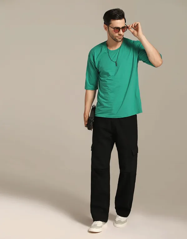 DI_LUSSO_Men_Wide_fit_cargo_Distressed_Cotton_Canvas_Denim