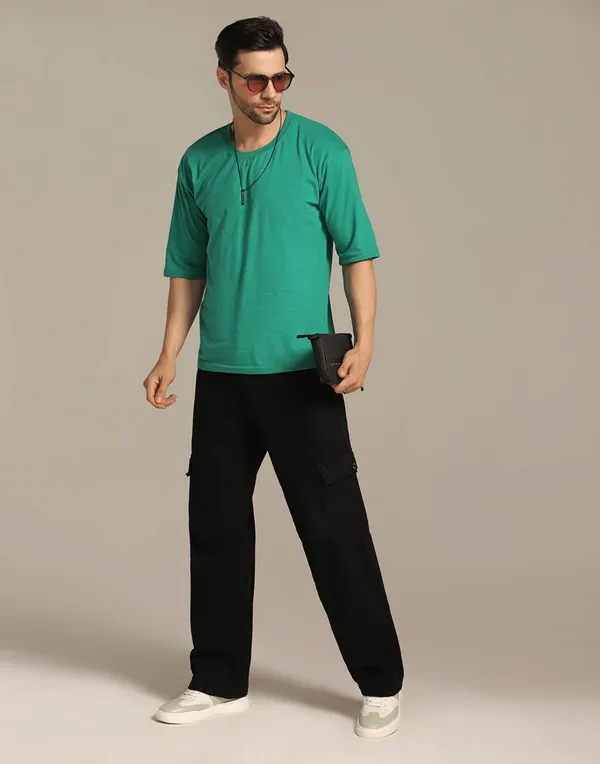 DI_LUSSO_Men_Wide_fit_cargo_Distressed_Cotton_Canvas_Denim