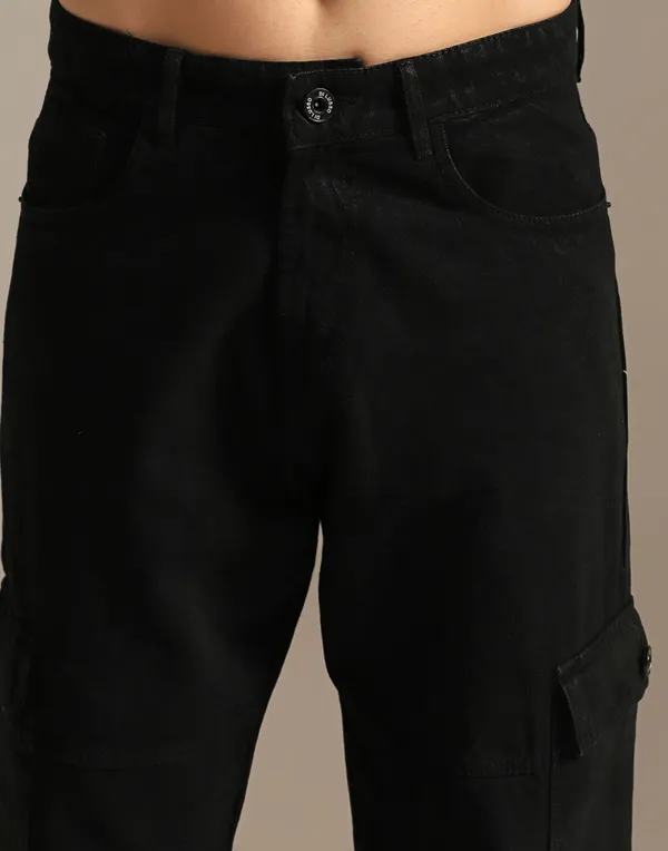 DI_LUSSO_Men_Wide_fit_cargo_Distressed_Cotton_Canvas_Denim