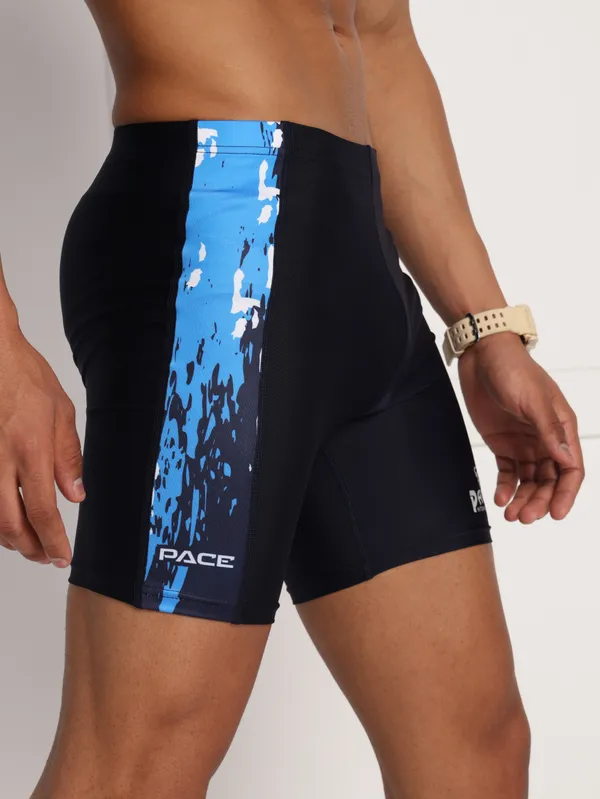 Navy_Blue_&_Firoji_Compression_Tights_For_Men