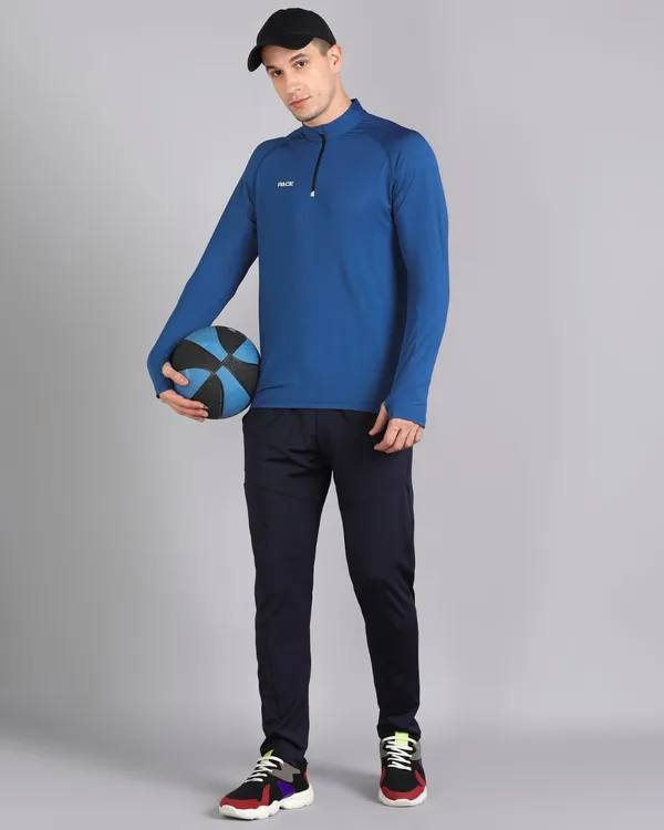 Airforce_Blue_Full_Sleeve_T-Shirt_For_Men