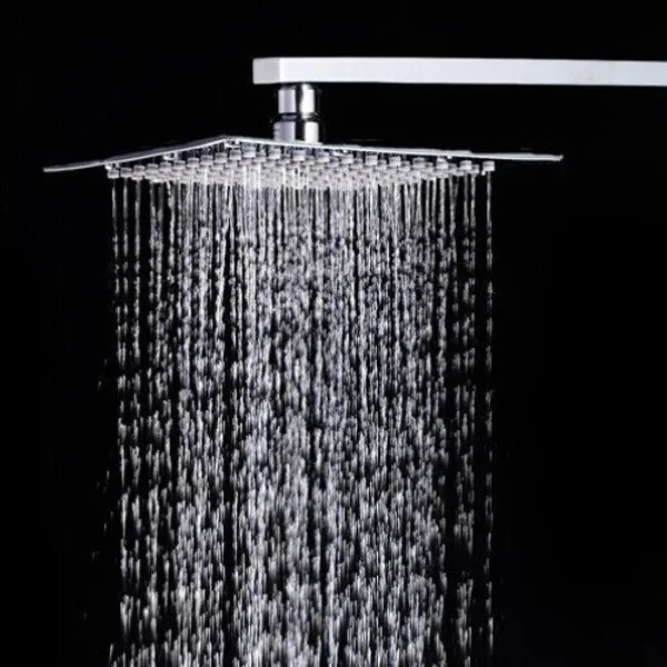 RSP_Quality_bit_®_Stainless_Steel_Ultra_Slim_Overhead_Shower_(8_x_8_Inch,_Silver)