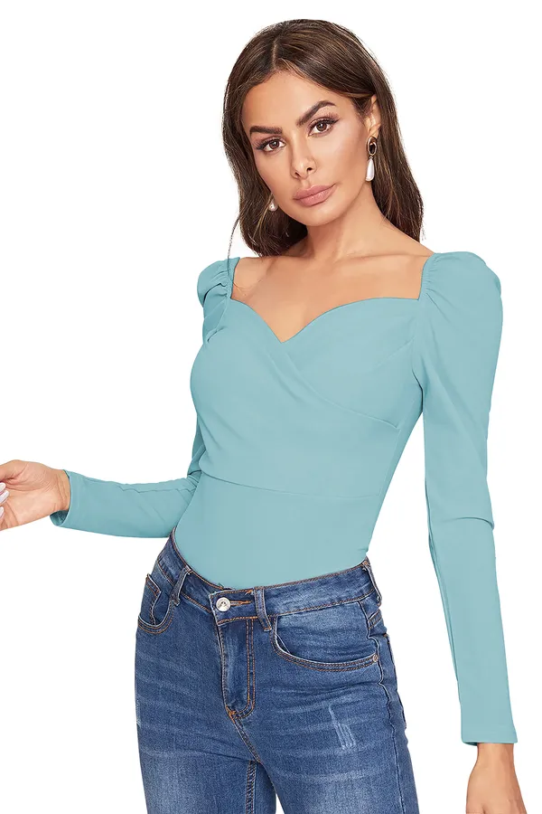Peach_Polyester_Knitting_Tops_for_Women