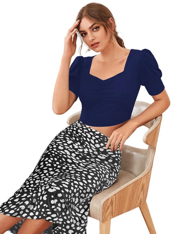 Navy_Blue_Polyester_Knitting_Tops_for_Women