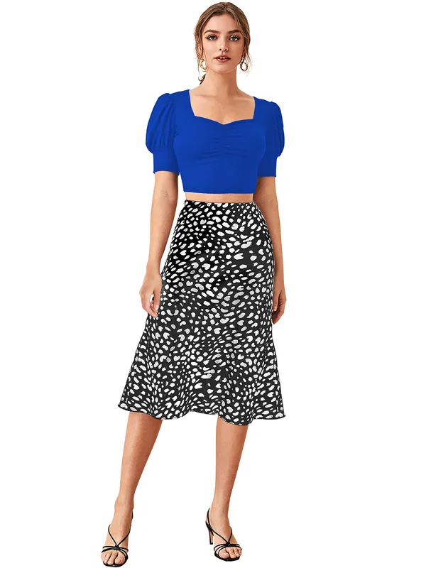 Royal_Blue_Polyester_Knitting_Tops_for_Women