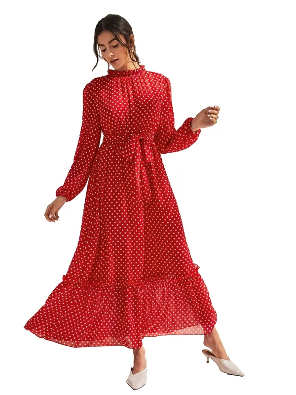 Red_Chiffon_Dress_for_Women