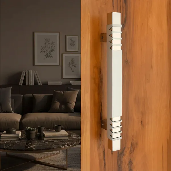 Pack_Of_2_Duke_Modern_Square_Main_Door_Handle_Elegant_Ribbed_Designer_Pull_For_Internal_External_Wooden_Doors_Heavy_Duty_Corrosion_Resistant_Satin_Chrome_Finish_Size_12_Inch_Pack_Of_2