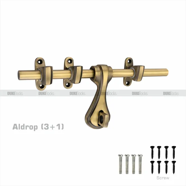 DUKE_Aldrop_Curve_(3+1)_12_inch_Antique_Brass_Finish