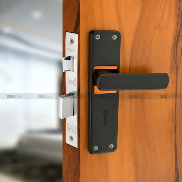 DUKE_Mortice_Door_Lock_Set_650_BLACK_BIG_(8_INCH)_200MM