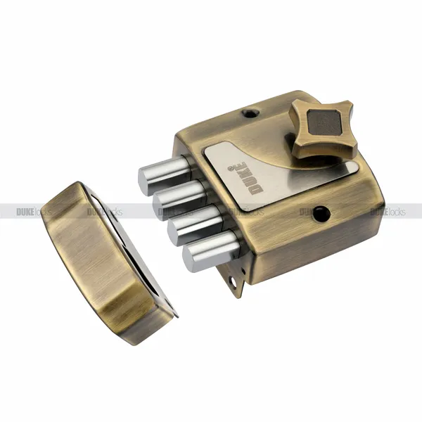 DUKE_QAUDBOLT_MINI_DOOR_LOCK_ANTIQUE_BRASS__WITH_3_BRASS_ULTRA_KEYS