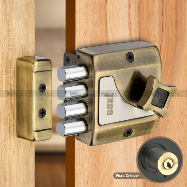 DUKE_QAUDBOLT_MINI_DOOR_LOCK_ANTIQUE_BRASS__WITH_3_BRASS_ULTRA_KEYS