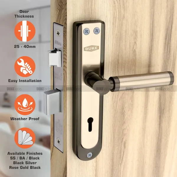 DUKE Duke Mortice Door Lock Set BIG KY MH 610 BS KY (8 INCH) 190MM ...