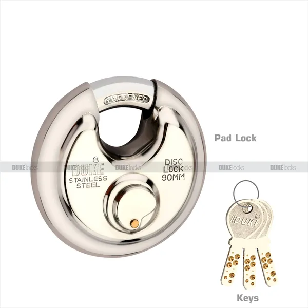 Disc_Lock_Ultra_90mm_Big_Size_Full_Stainless_Steel_(SS_304_Grade)_Body_3_Brass_Ultra_Dimple_Computerized_Keys_Hardened_Shackle_Round_Shutter_Lock