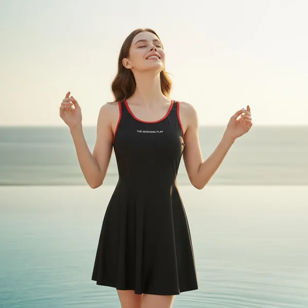 Black_Polyester_Spandex_And_Nylon_Swimwear_For_Girls