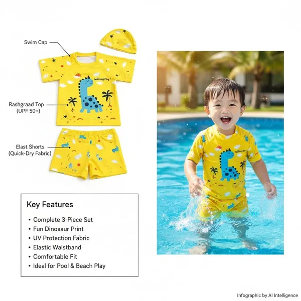 Yellow_Polyester_Spandex_And_Nylon_Swimwear_For_Boys