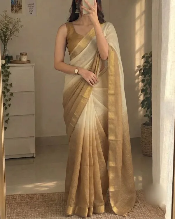 Beige_Gold_Kota_Silk_Cotton_Saree_with_Elegant_Zari_Border