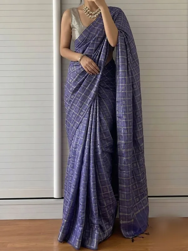 Blue_Khadi_Cotton_Silk_Saree