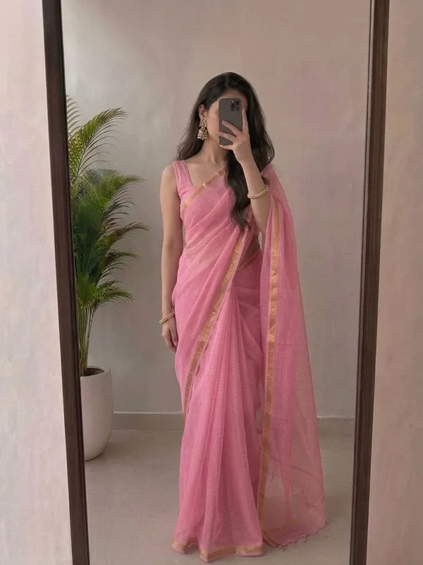 Charming_Baby_Pink_Kota_Doria_Silk_Saree_with_Woven_Zari_Golden_Border