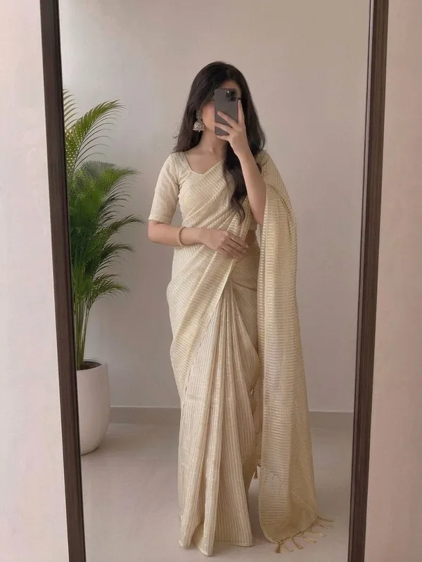 Ivory_Cream_Viscose_Silk_Saree_with_Silver_Zari_Stripes