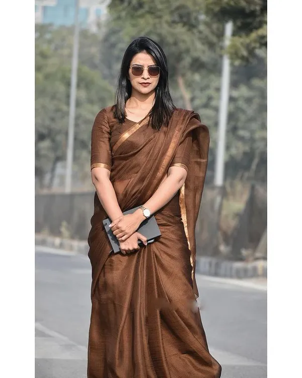 rown_Kota_Silk_Cotton_Saree