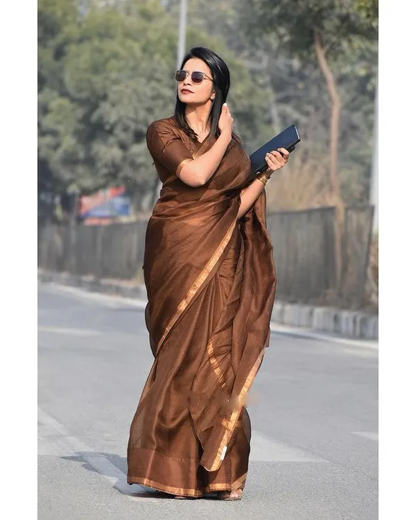 rown_Kota_Silk_Cotton_Saree