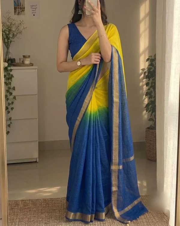 Kota_Silk_Cotton_Saree_–_Elegant_Yellow_&_Royal_Blue_Soft_Lightweight_Saree_with_Contrast_Blouse