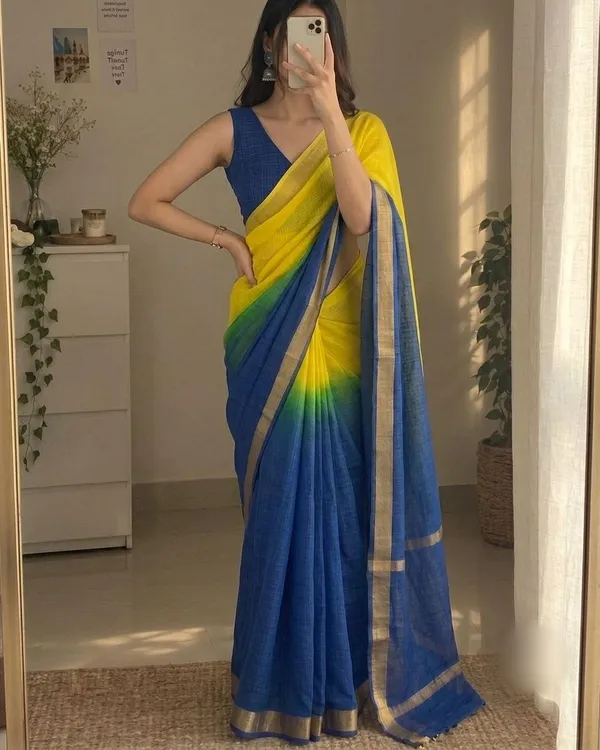 Kota_Silk_Cotton_Saree_–_Elegant_Yellow_&_Royal_Blue_Soft_Lightweight_Saree_with_Contrast_Blouse