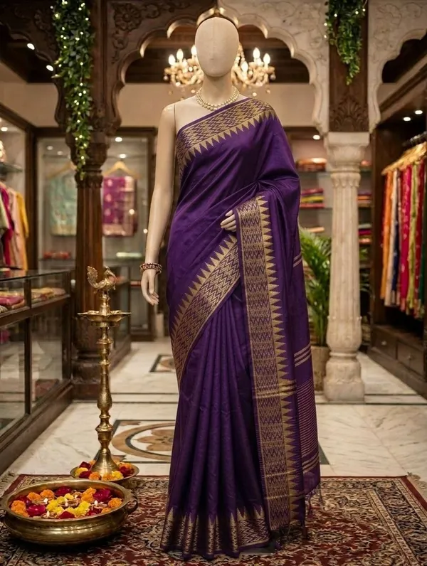 Majestic_Purple_Silk_Saree_with_Traditional_Gold_Temple_&_Zig-Zag_Motifs