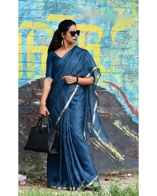 Prussian_Blue_Kota_Silk_Cotton_Saree