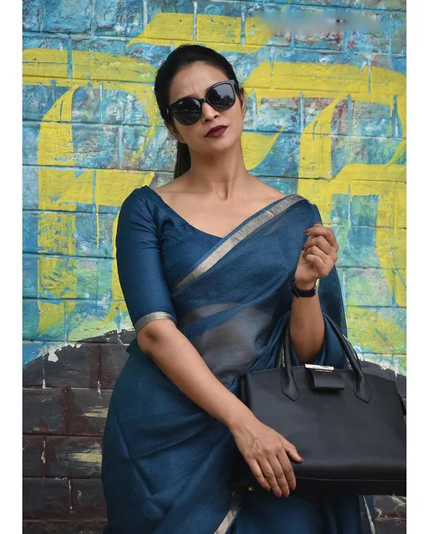 Prussian_Blue_Kota_Silk_Cotton_Saree