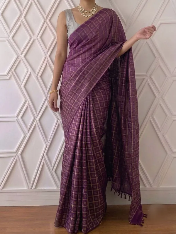 Royal_Purple_Khadi_Cotton_Silk_Saree