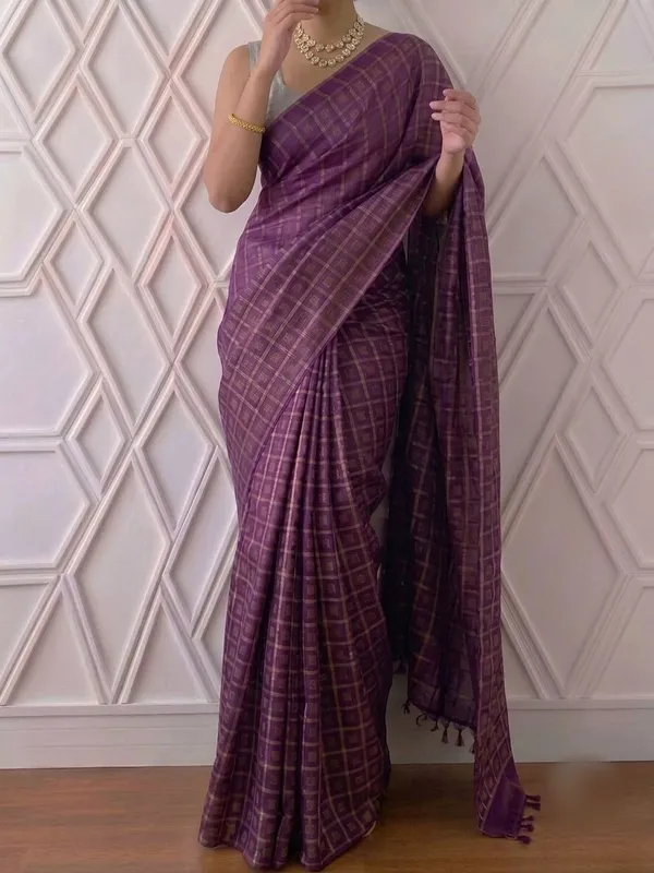 Royal_Purple_Khadi_Cotton_Silk_Saree