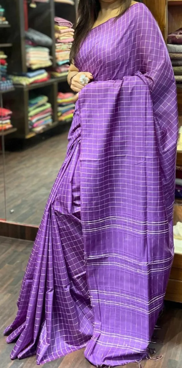 Violet_Handloom_Silk_Saree_with_Blouse_Piece