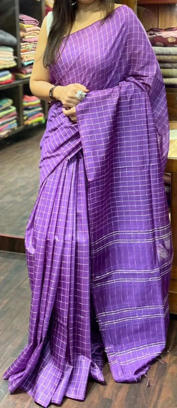 Violet_Handloom_Silk_Saree_with_Blouse_Piece