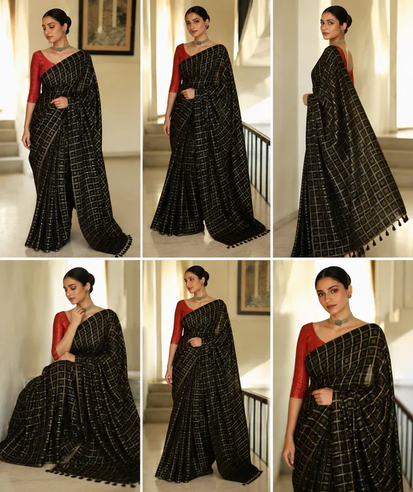 Black_Khadi_cotton_Saree_with_Blouse_Piece_For__Women