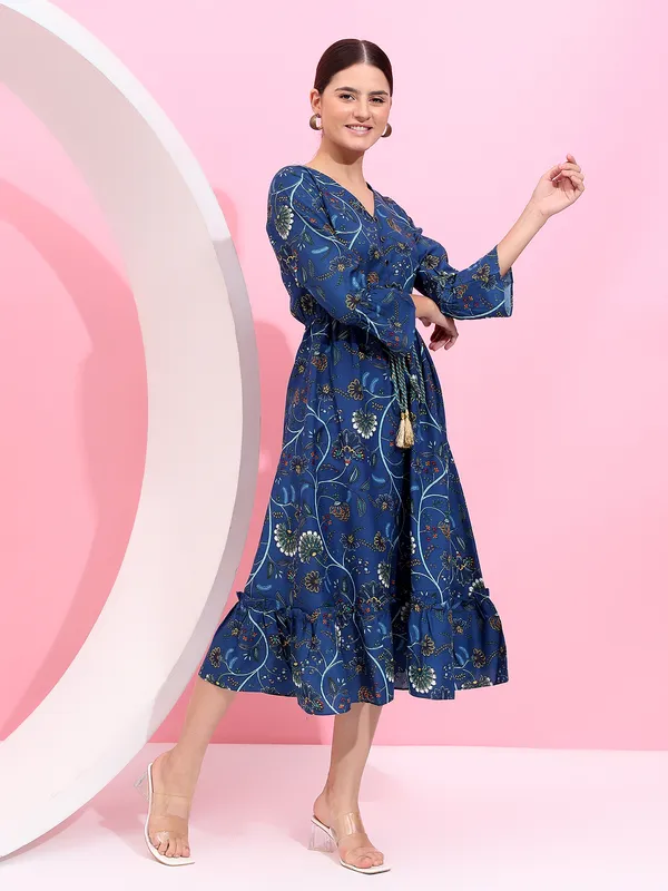 Fbella_Women_Printed_Ethnic_Midi_Dress