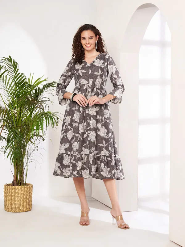Fbella_Women_Floral_Printed_Cotton_A-Line_Midi_Dress