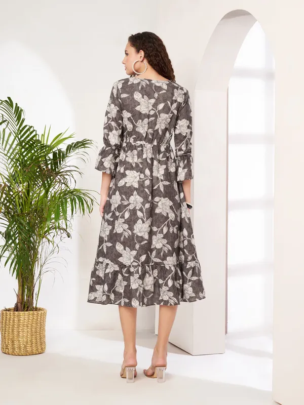 Fbella_Women_Floral_Printed_Cotton_A-Line_Midi_Dress