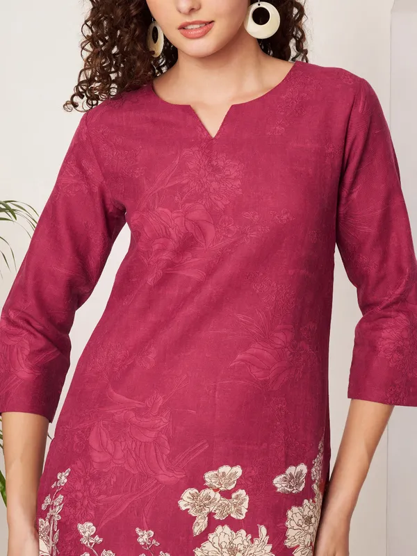 Fbella_Women_Red_&_Beige_Floral_Printed_Cotton_Co-Ord_Set