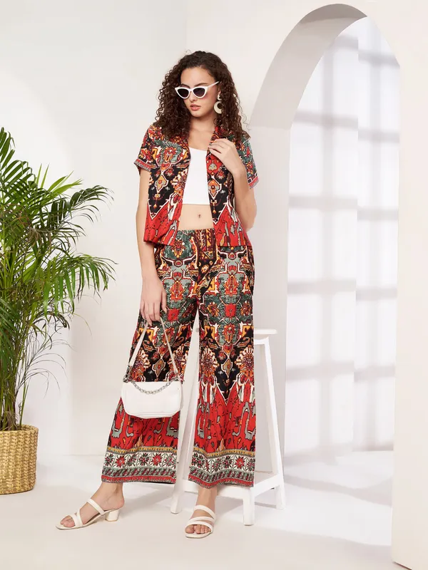 Fbella_Women_Red_&_Black_Ethnic_Printed_Crepe_Co-Ord_Set