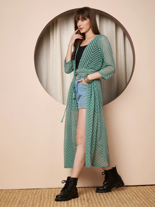 Fbella_Women�s_Sea_Green_Georgette_Maxi_Shrug_�_Abstract_Chevron_Pattern_with_Waist_Tie-Up