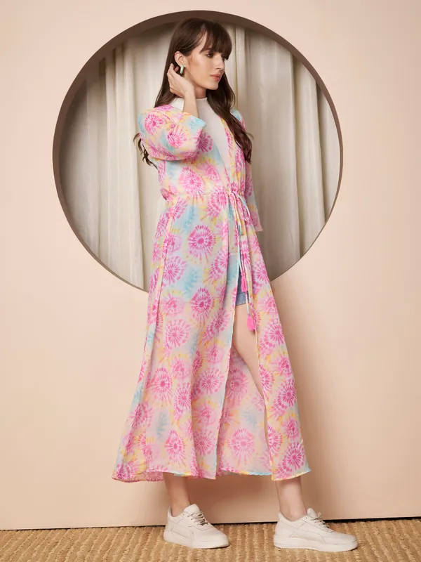 Fbella_Women�s_Multi-Color_Tie-Dye_Georgette_Maxi_Shrug
