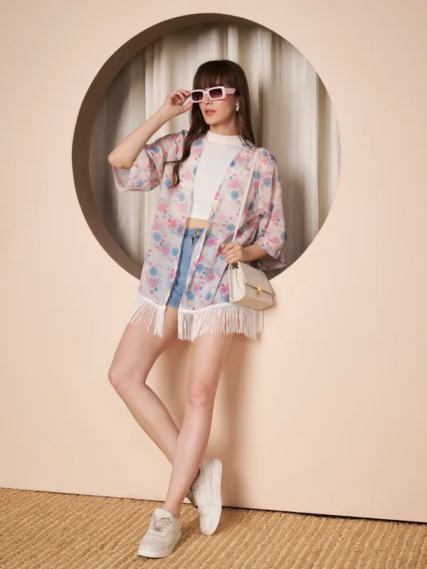 Fbella_Women�s_Floral_Print_Sheer_Shrug