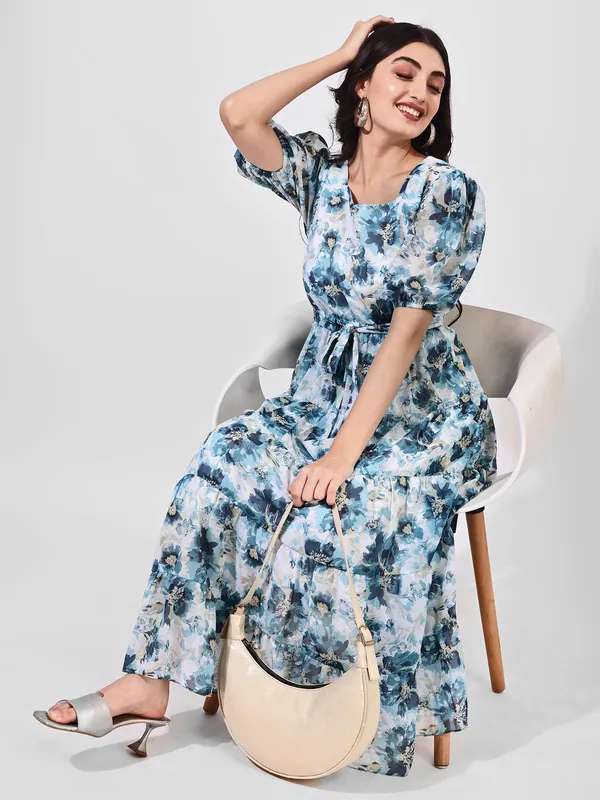 Fbella_Women_Blue_Floral_Print_Puff_Sleeve_Midi_Dress_with_Belt