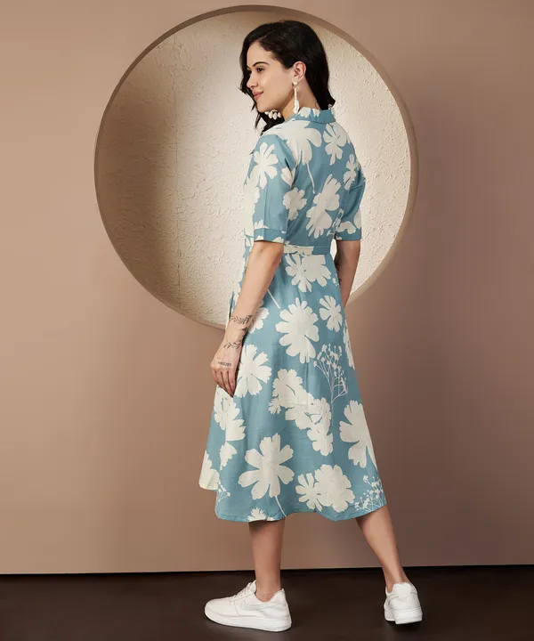 Fbella_Women_Breezy_Bloom_Cotton_Shirt_Dress