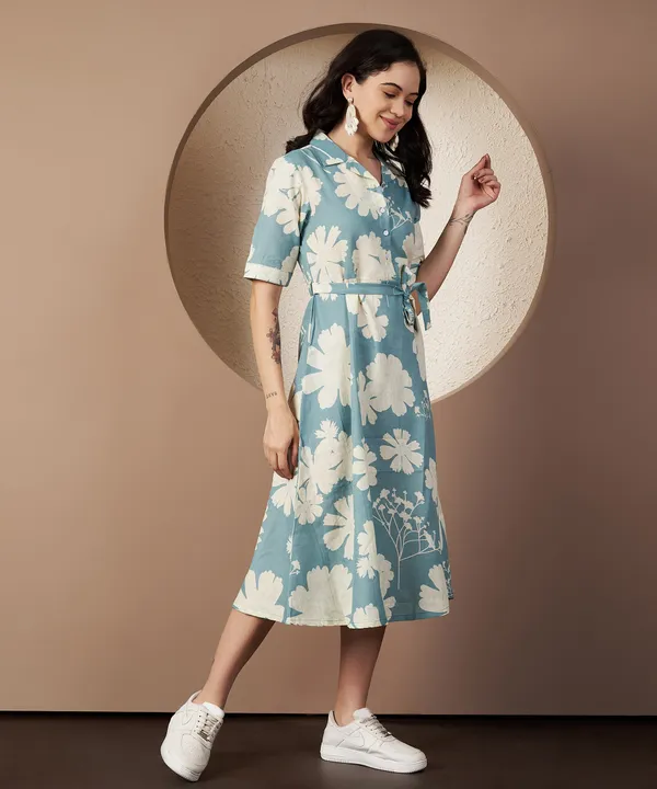 Fbella_Women_Breezy_Bloom_Cotton_Shirt_Dress