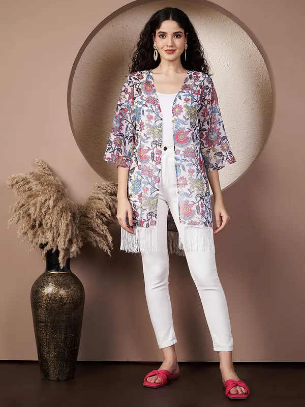 Fbella_Women_Chiffon_Floral_Printed_Short_Shrug