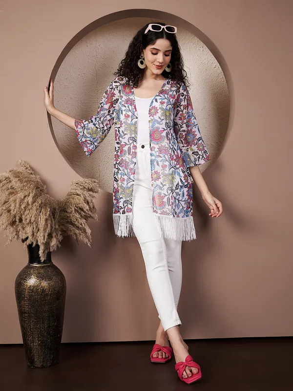 Fbella_Women_Chiffon_Floral_Printed_Short_Shrug