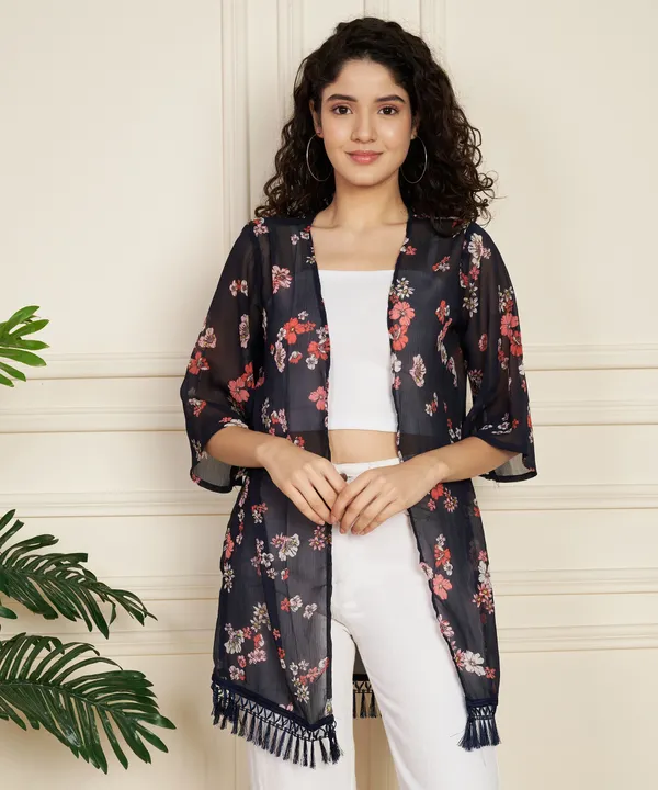 Fbella_Women_Chiffon_Floral_Printed_Short_Shrug